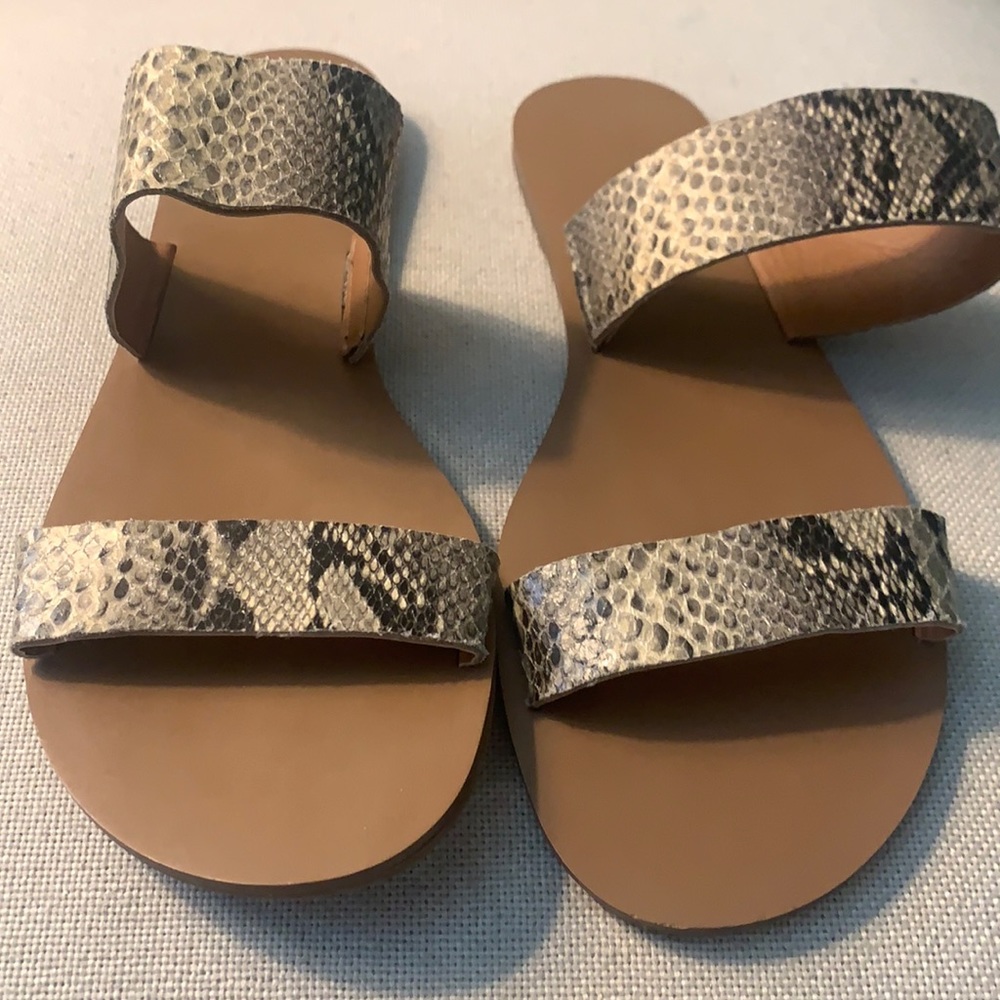 J. Crew Animal print Sandals